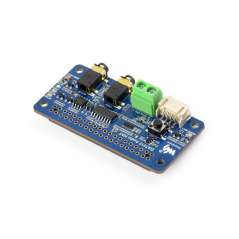 DA7212 I2S Audio Board Raspberry Pi, Stereo Encoding/Decoding, Dual Microphones (WS-34213)