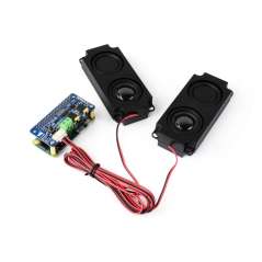 DA7212 I2S Audio Board Raspberry Pi, Stereo Encoding/Decoding, Dual Microphones (WS-34213)