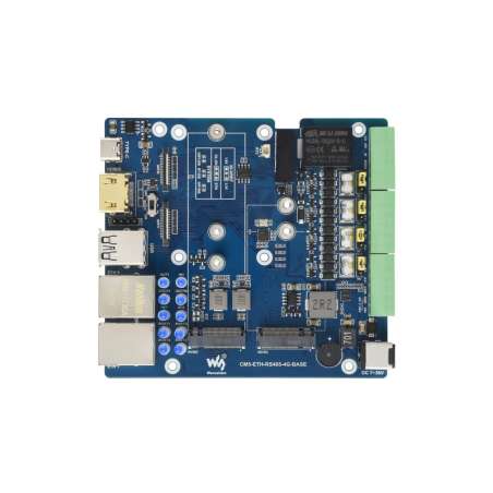 Gigabit/2.5G Dual Ethernet Raspberry Pi CM5, RS485 Industrial  4G/5G Module And 4K Display Output (WS-34251)