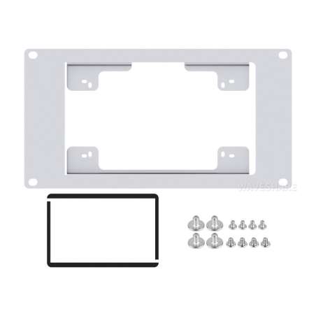 HomeRack 7inch DSI Display Mounting Panel, 3U Mounting, Compatible With Raspberry Pi 7inch Touch Displays (WS-34390)