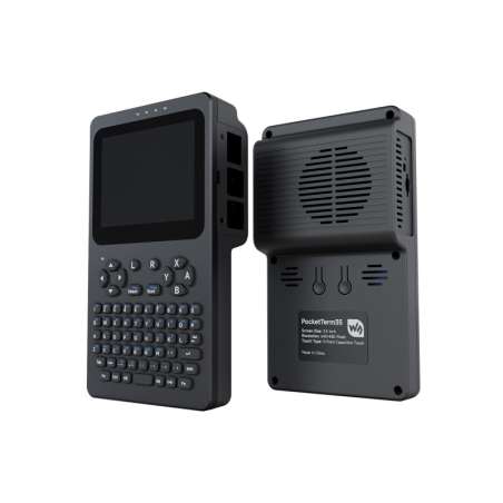 Portable Handheld Linux Terminal With 3.5inch Touch Display, 640×480 Raspberry Pi 4B/5 (WS-34032) incl.Lithium Batt