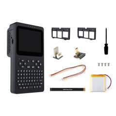 Portable Handheld Linux Terminal With 3.5inch Touch Display, 640×480 Raspberry Pi 4B/5 (WS-34032) incl.Lithium Batt