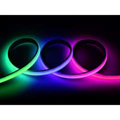 RGBWC Colorful COB LED Strip, WS2812B Control Chips, IP65 Protection, Programmable LED Strip, 1m Strip (WS-34158)