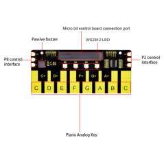 Piano Shield for Micro:bit  (Keyestudio KS0440)  TTP229-LSF