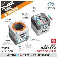 AtomS3R-CAM AI Chatbot Kit  8MB PSRAM (M5-K147-CAM) AI vision and voice development kit