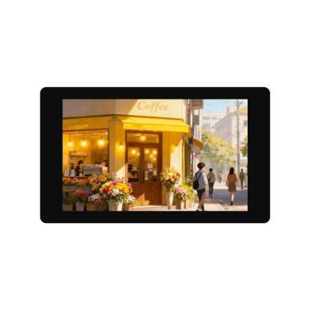 4inch DSI Capacitive Touch Display, 480×800 IPS Display Panel, 5-Point Touch, Optical Bonding Glass Panel (WS-34354)