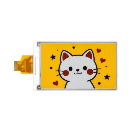 4.26inch E-Paper Display (G), 800×480 Red/Yellow/Black/White, SPI (WS-34060) the raw display only