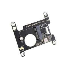 PCIe To M.2 E KEY HAT (D) For Raspberry Pi 5, for Various NGFF (M.2 E KEY) Wireless NIC, USB/BT Connection (WS-33828)