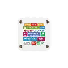 RP2350 0.85inch LCD Display Dev.Board, 128×128 65K Color, IPS Display Panel, RGB Ambient Light (WS-34441)