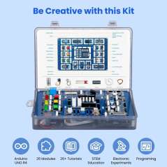26-in-1 Learning Kit for Arduino UNO R4 with 26 lessons, Support WiFi and BLE (ER-SEA00904D)