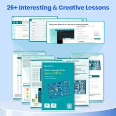 26-in-1 Learning Kit for Arduino UNO R4 with 26 lessons, Support WiFi and BLE (ER-SEA00904D)