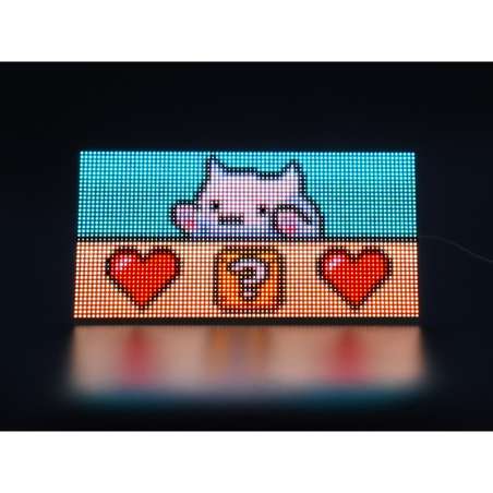 RGB Full-color LED Matrix Panel, 4mm Pitch, 80×40 Pixels, Adjustable Brightness (WS-34431)
