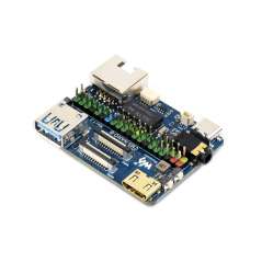 CM5-NANO-B Mini Expansion Board Raspberry Pi Compute Module 5, CM5, 4K HDMI, USB 3.2, Gigabit Ethernet Dual MIPI (WS-33760)