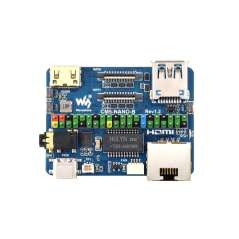 CM5-NANO-B Mini Expansion Board Raspberry Pi Compute Module 5, CM5, 4K HDMI, USB 3.2, Gigabit Ethernet Dual MIPI (WS-33760)