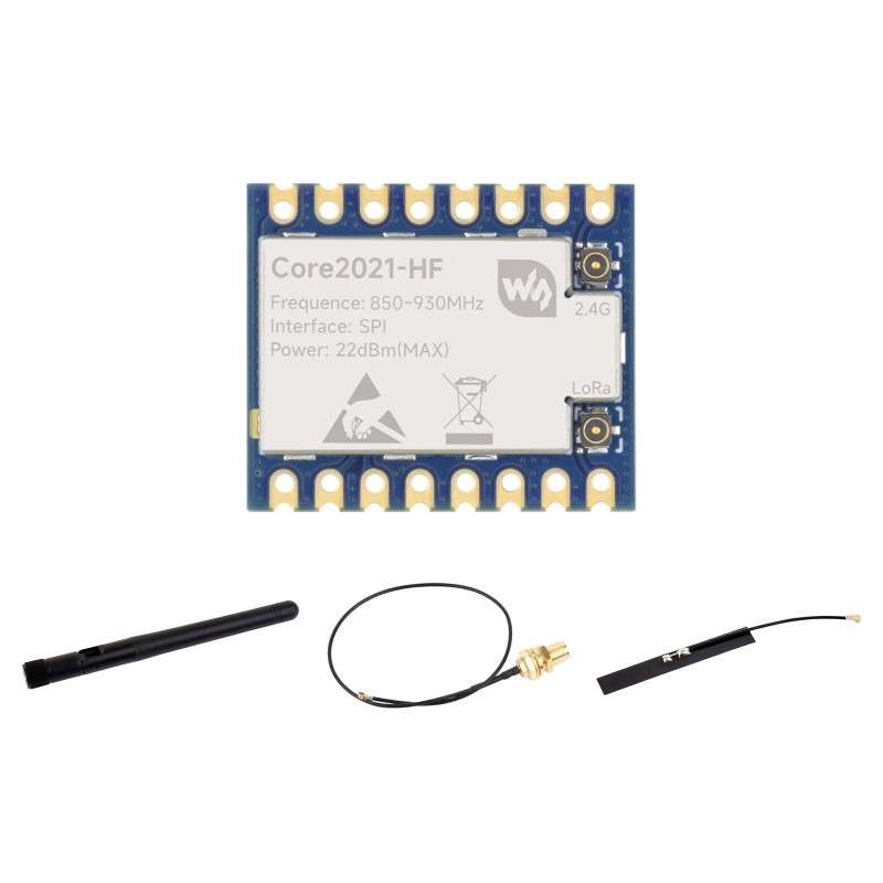 Core2021 HF Dual-Band LoRa Module, LR2021 Transceiver, 2.4GHz And 1.5~2.5GHz Frequency Bands, LoRaWAN (WS-34522)