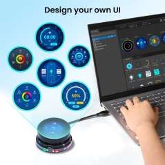 CrowPanel 1.46inch-HMI ESP32 Rotary Display 360x360 IPS Round Touch Knob Screen (ER-DHR55146D)