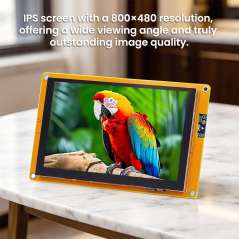 5” ESP32-S3 IPS Display, 800×480 Capacitive Touchscreen, Supports WiFi/Bluetooth, With Speaker Interface (ER-DLE06050B)