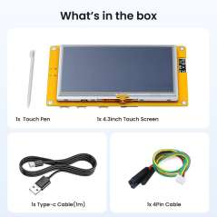 4.3inch ESP32-S3 Touch Display , 480x272 | Resisitive Touch, With WiFi and BLE (ER-DLE05943B)