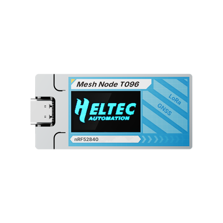 Heltec Mesh Node T096, nRF52840 +GPS+LoRa Node, Meshtastic, MeshCore and LoRaWAN Compatible , 863~870MHz
