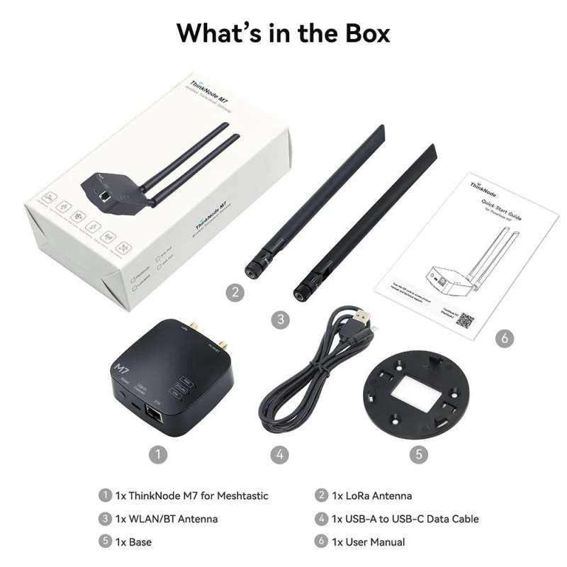 ThinkNode M7 Wireless Communication Gateway for Meshtastic, Support PoE, ESP32-S3 and LR1110 (ER-LMM15507D)