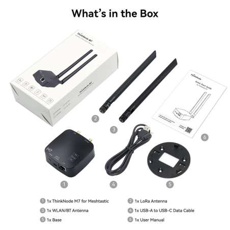 ThinkNode M7 Wireless Communication Gateway for Meshtastic, Support PoE, ESP32-S3 and LR1110 (ER-LMM15507D)