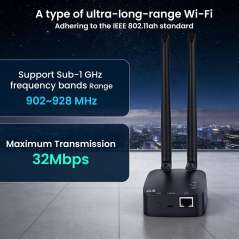 ThinkNode G4 Wi-Fi HaLow Gateway Support Wi-Fi/Wi-Fi HaLow/Ethernet Connections | Supports AP/STA/Mesh, etc (ER-LGW14904D)