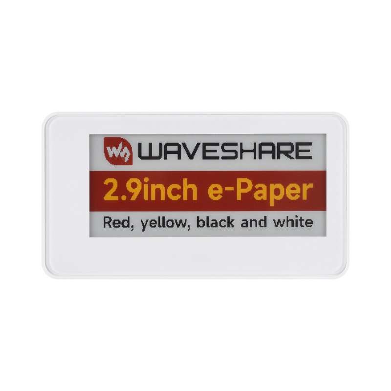 2.9inch Passive NFC-Powered e-Paper (G), Red/Yellow/Black/ 4-color Displaying, No Batt, Wireless Powering (WS-34751) 2.9inch Passive NFC-Powered e-Paper (G), Red/Yellow/Black/ 4-color Displaying, No Batt, Wireless Powering (WS-34751)