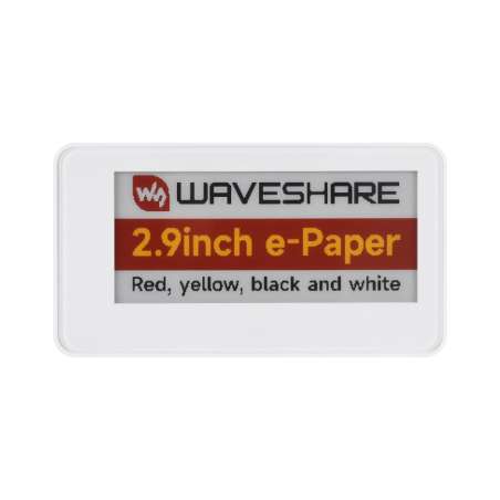 2.9inch Passive NFC-Powered e-Paper (G), Red/Yellow/Black/ 4-color Displaying, No Batt, Wireless Powering (WS-34751)