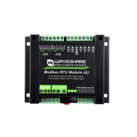 Industrial Modbus RTU Mixed Input /Output Module, Isolation Protection,Voltage/Current Acquisition DC 7~36V (WS-34740)