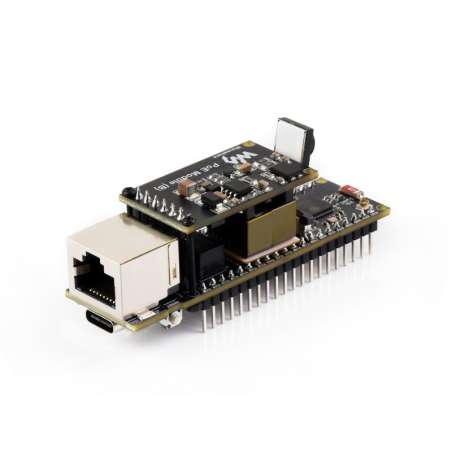 ESP32-S3 ETH Dev.Board, 10/100Mbps RJ45 Ethernet, WiFi/BT, 240MHz Dual Core, ESP32 Ethernet (WS-34885) +PoE+OV5640 camera