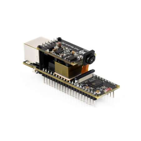 ESP32-S3 ETH Dev.Board, 10/100Mbps RJ45 Ethernet, WiFi/BT, 240MHz Dual Core, ESP32 Ethernet (WS-34885) +PoE+OV5640 camera