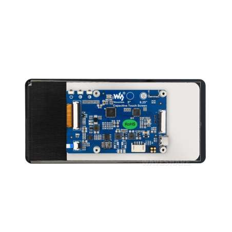 6.25inch DSI Capacitive Touch Display Type B, 720×1560, 5-Point Touch, 1.1mm, IPS Panel, 500cd/m² High Brightness (WS-35000)