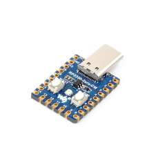 RP2350-Zero-CM Mini Dev.Board USB-C Male Port, Castellated Module, 12x Programmable I/O (PIO) State Machines (WS-34959)