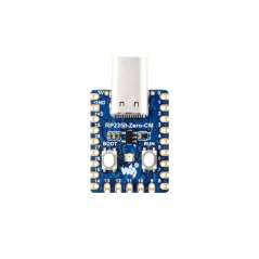 RP2350-Zero-CM Mini Dev.Board USB-C Male Port, Castellated Module, 12x Programmable I/O (PIO) State Machines (WS-34959)