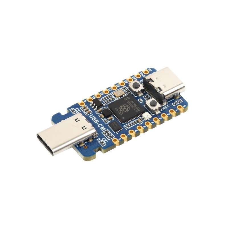 RP2350-USB-C Microcontroller Development Board Based On Raspberry Pi RP2350A, Dual-Core & Dual-Architecture (WS-34953) male