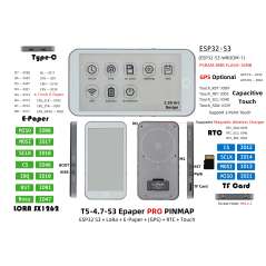 T5 E-Paper S3 Pro, 868Mhz With GPS (LY-H752-01)
