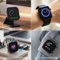 CrowPanel 2.01inch-HMI ESP32 Watch Display 240x296 IPS Touch Screen Microphone Voice Control (ER-DHB56201D)