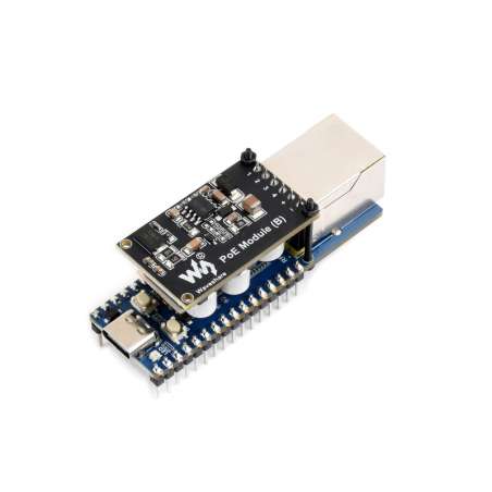 RP2350-POE-ETH Development Board, Dual-Core Dual-Architecture, W6300 Ethernet Controller, PoE (WS-35200)