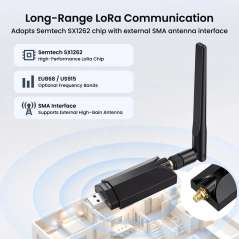 Meshstick USB-To-SPI SX1262 TCXO LoRa USB Stick USB Plug-and-Play Meshtastic/LoRa Mesh Node (ER-LMM15202D)