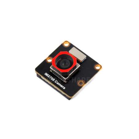 IMX708 12MP High Resolution Autofocus Camera, 79.8° FOV, compatible with Raspberry Pi series boards (WS-35272)