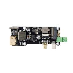 PCIe To M.2 Multifunctional Adapter (E) For Raspberry Pi 5, 4K Output, PoE PCIe To M.2 Interface NVMe SSD (WS-35344)
