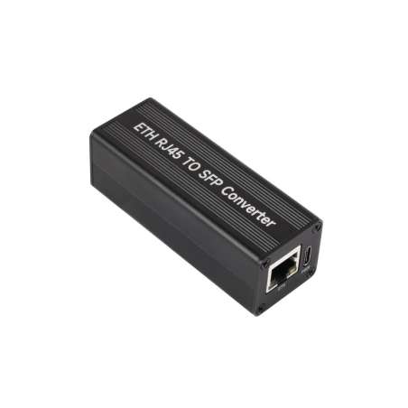 Gigabit Auto-negotiation SFP Fiber-to-Ethernet Converter, RTL8213B 1.25Gbps Optical Transceiver, Indicators (WS-35307) PoE
