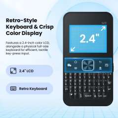 ThinkNode M9 MeshCore Communication Terminal Keyboard 2.4inch LCD,ESP32-S3 + LR1110,GPS,2300mAh 868MHz (ER-LMM16509D)