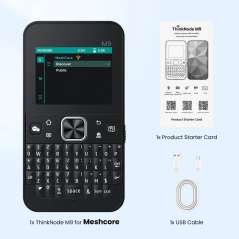 ThinkNode M9 MeshCore Communication Terminal Keyboard 2.4inch LCD,ESP32-S3 + LR1110,GPS,2300mAh 868MHz (ER-LMM16509D)
