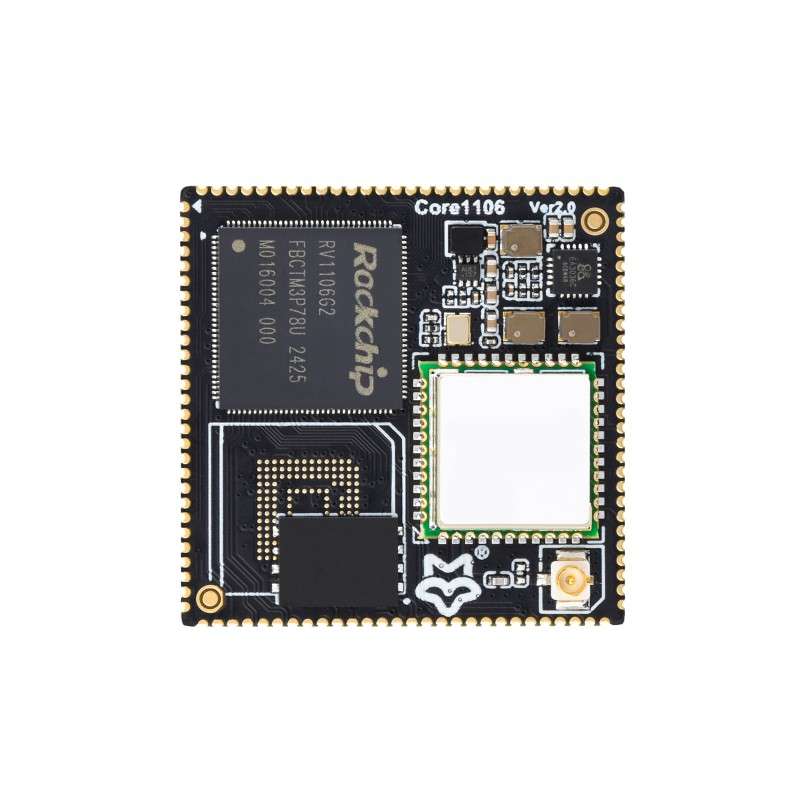 Luckfox Core1106 Core Board Based On Rockchip RV1106, 256MB SPI NAND, ARM Cortex-A7/RISC-V MCU/NPU/ISP (WS-34948)