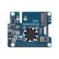 PCIe To M.2 Adapter With PoE  Raspberry Pi 5, NVMe M.2 Solid State Drive, High-speed  PoE HAT (WS-35421)