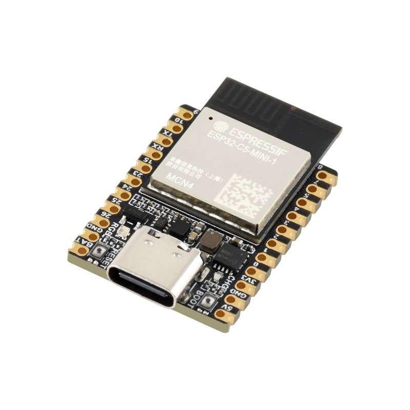 ESP32-C5 Mini Dual-band Wi-Fi 6 Dev.Board, 240MHz Single-core Processor,  ESP32-C5-MINI-1 Series Module (WS-35446)