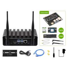 Aluminum Alloy Passive Cooling Case Kit For Jetson Orin, Jetson Orin NX 16GB Module, Power Button (WS-35654) HDMI
