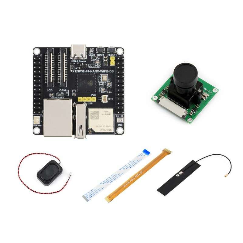 ESP32-P4-NANO-WIFI6-DB Dev.Board, RISC-V Dual-Core 400MHz + Single-Core 40MHz, Dual-Band Wi-Fi6/BT (WS-35555) A ESP32-P4-NANO-WIFI6-DB Dev.Board, RISC-V Dual-Core 400MHz + Single-Core 40MHz, Dual-Band Wi-Fi6/BT (WS-35555) A