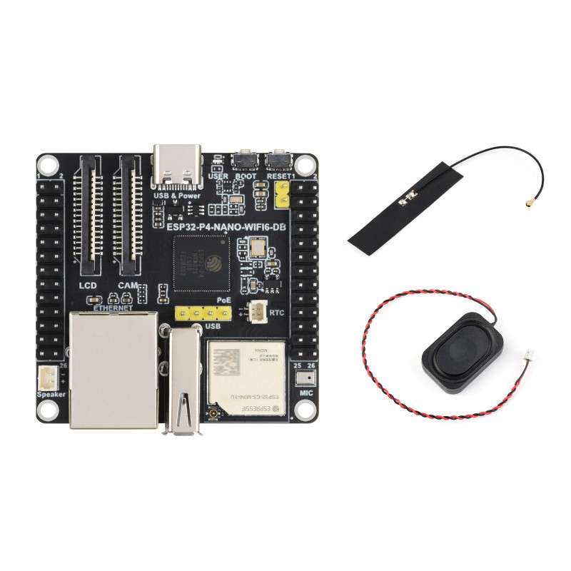 ESP32-P4-NANO-WIFI6-DB Dev.Board, RISC-V Dual-Core 400MHz + Single-Core 40MHz, Dual-Band Wi-Fi6/BT (WS-35554) BASIC